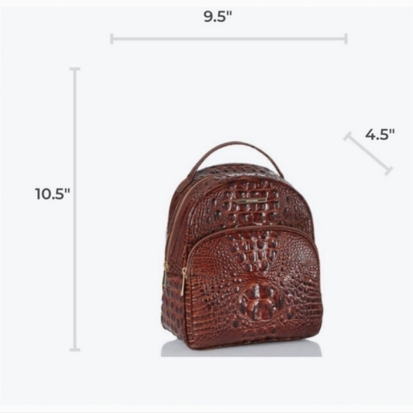 🔹️ BRAHMIN  🔹️Chelcy cayenne taos Melbourne Genuine  Leather backpack ✨️🎒 - Picture 10 of 11